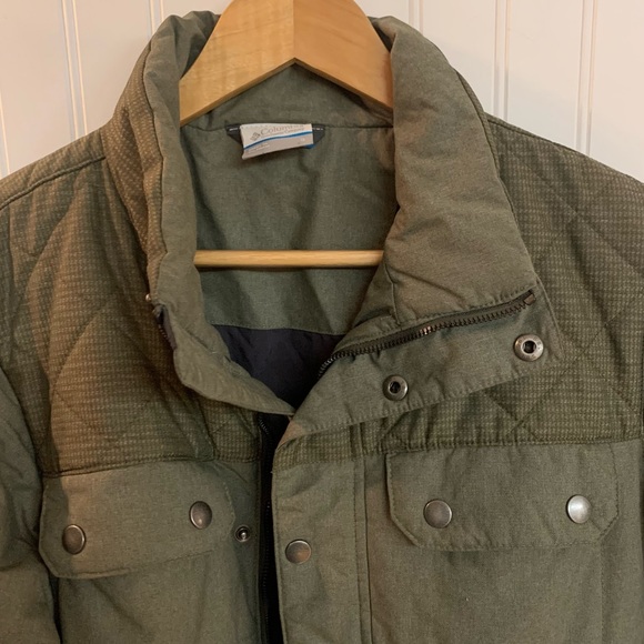 Columbia olive green quilted top ridge coat - Picture 4 of 12